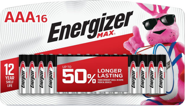 Energizer E92LP16F3 AAA Max Black/Silver 1.5V Alkaline Qty (16) Single Pack