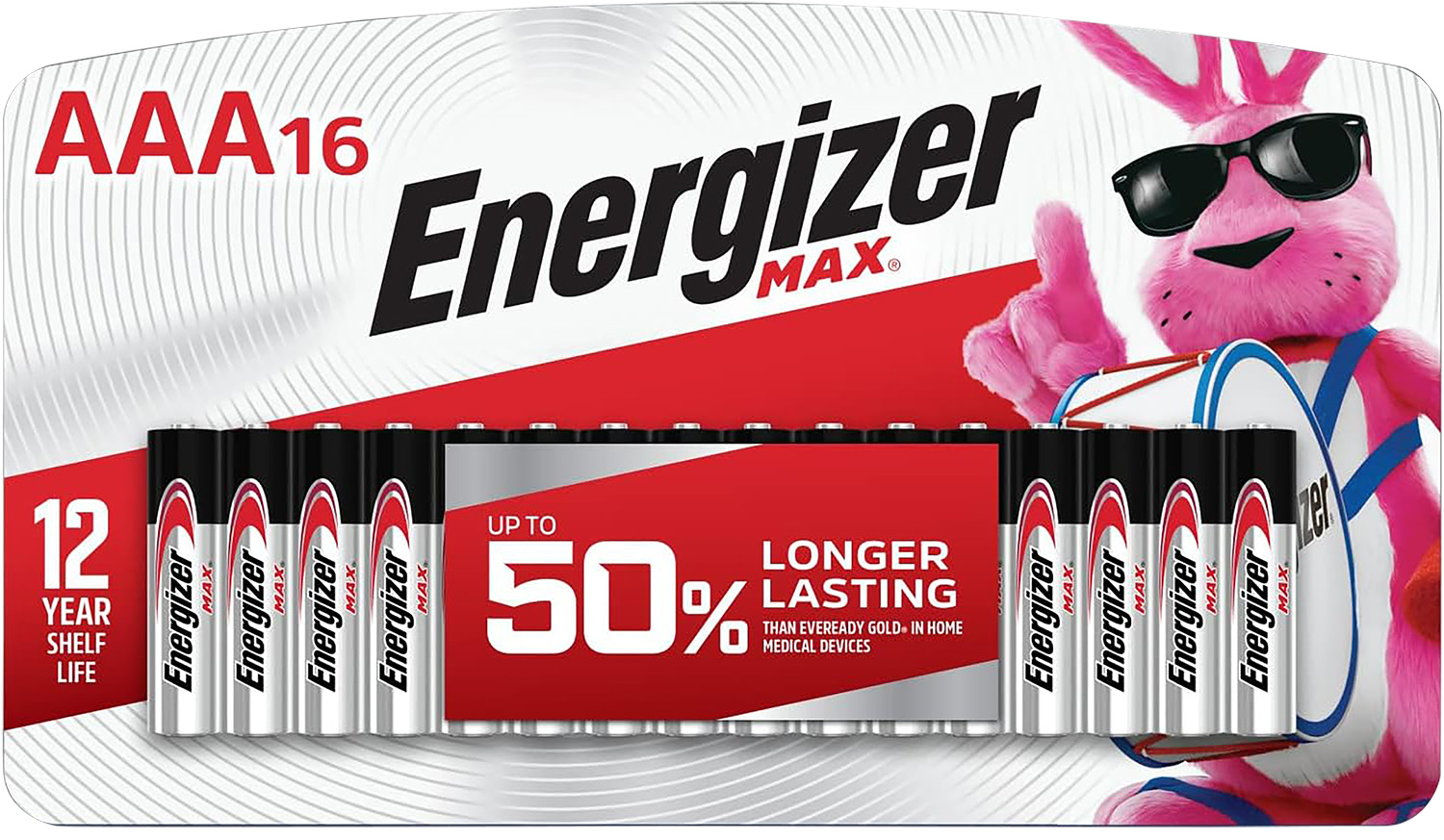 Energizer E92LP16F3 AAA Max Black/Silver 1.5V Alkaline Qty (16) Single Pack