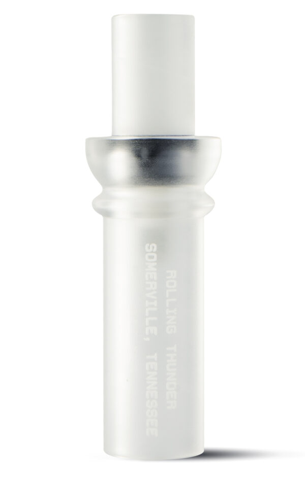 Rolling Thunder Game Call DC212CF Two Stroke Double Reed Cutdown Attracts Ducks Frost Acrylic