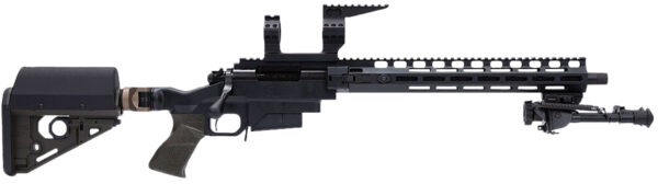 Larue Tactical LTBCSIETE308W OD Green  308 Win 5+1 Match Grade Threaded Barrel, 15" M-LOK Handguard, Black Picatinny Rail Receiver, Adj RAT OD Green Stock, A-PEG OD Green Grip, Briefcase, Bipod
