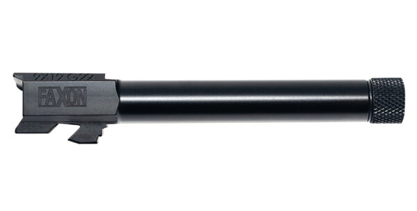 Faxon Firearms GA910N22NGQ-T Duty Series  9mm Luger Threaded Black Nitride Steel, Fits G22 Gen2-4