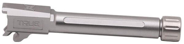 True Precision Inc TPP365FBXT Sig  9mm Luger 4.30" Threaded Satin Stainless Steel, Fits Sig P365 Fuse
