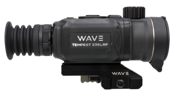 Wave WTS200 Tempest 335 LRF Thermal Black 3.3x35mm Illuminated Multi Reticle 384x288, 12 Microns, 50 Hz Resolution, Digital Zoom 13.2x Rapid/Smooth