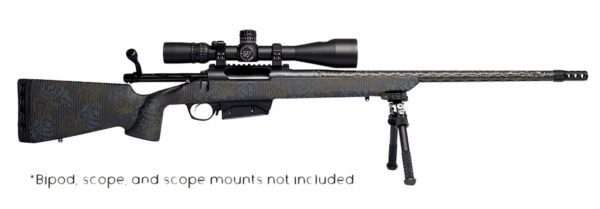Horizon Firearms RF019C392216C20 Vandal Carbon II 7mm PRC 22" Black Fluted Barrel, Black Drilled & Tapped Receiver, Black Iota EKO X Carbon Fiber Stock