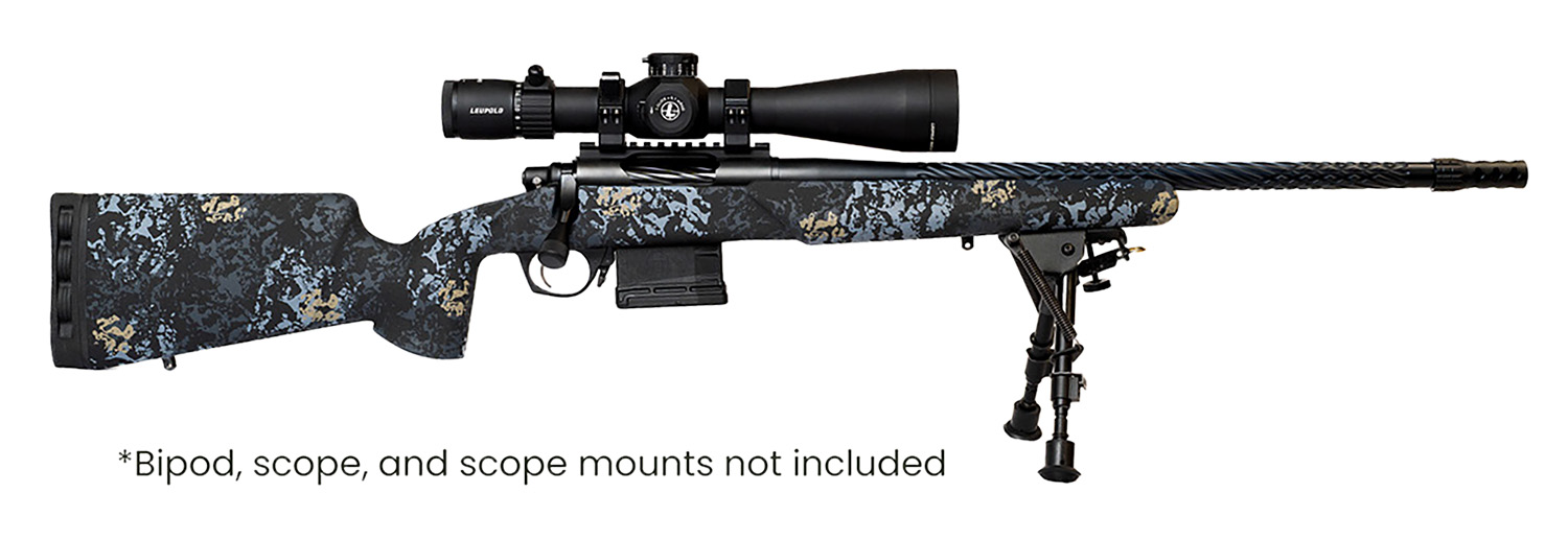 Horizon Firearms RF017S221814T19 Vandal Prime 22 Creedmoor 18" Black Spiral Fluted Threaded Barrel, Drilled & Tapped Receiver, Textured Iota EKO Carbon Fiber Stock
