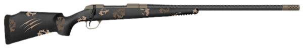 Fierce Firearms FCTRG7MMBC20BS CT Rage  Full Size 7mm BC 3+1 20" Black Carbon Fiber Match Grade Threaded Barrel, Black Cerakote Drilled & Tapped Titanium Receiver, Monte Carlo Carbon Fiber Stock