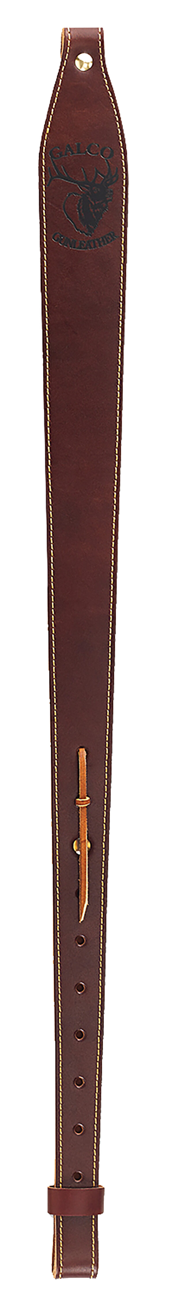 Galco RS9C Tapered Cordovan Brown Leather Rifle/Shotgun Sling with Adjustable 29"-42" OAL