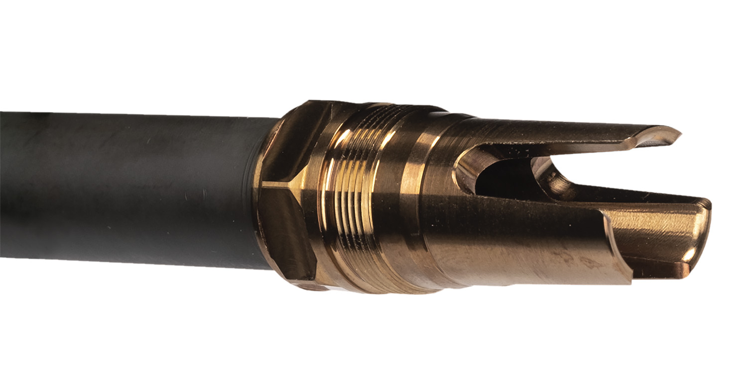 Q LLC ACCFH3/4-24 Flash Hider  7.62 Steel 3/4"x24 Threads 2.13" OAL