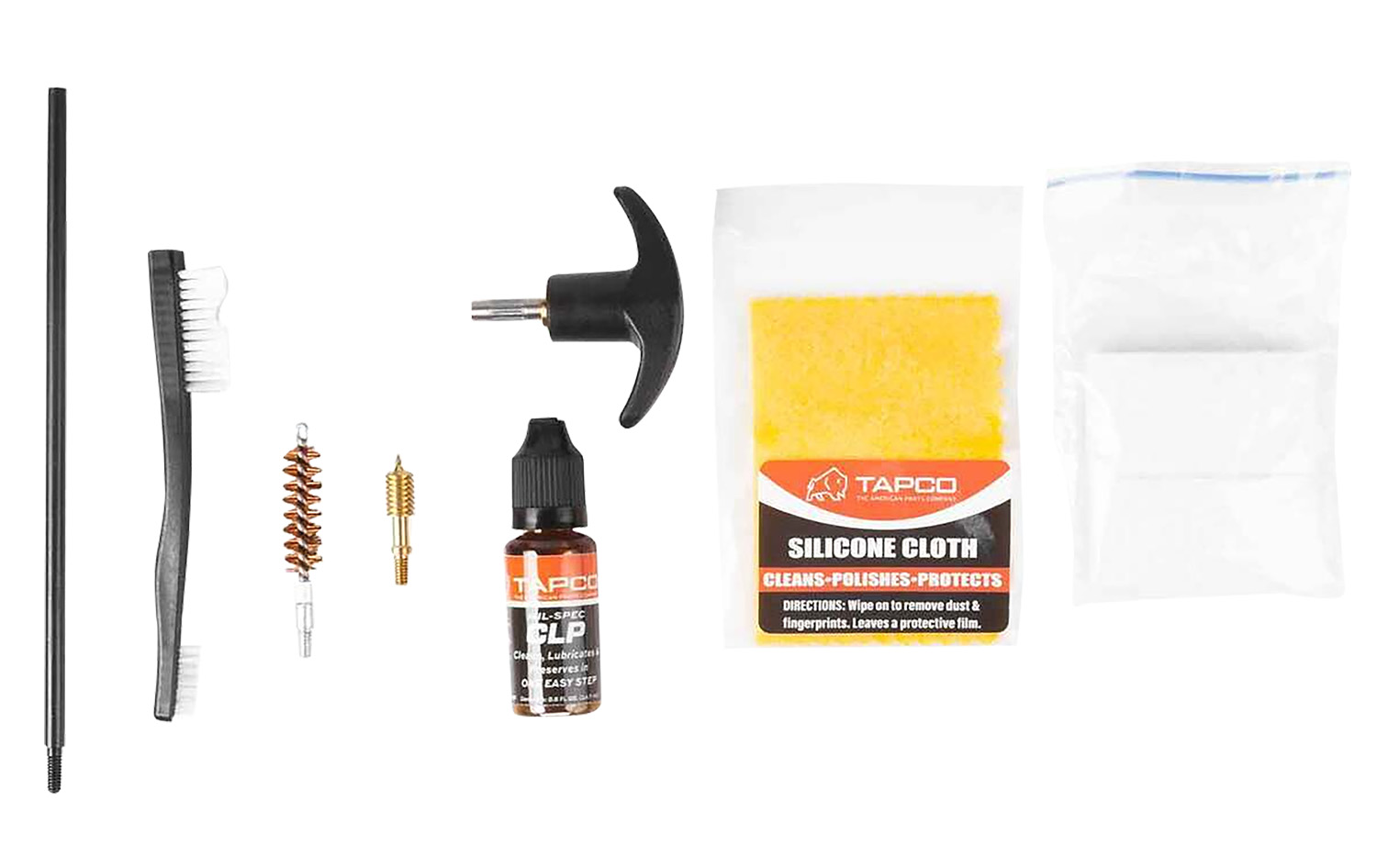 Tapco TAP22080  Handgun Cleaning Kit 38/357/9mm Handgun Black