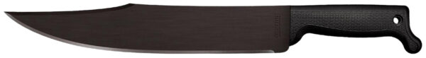 Cold Steel CS97BWM12S Bowie  12" Black Matte Baked-On Anti Rust 65Mn Carbon Steel Blade, Black Polypropylene Handle, 17.63" Long, Includes Sheath