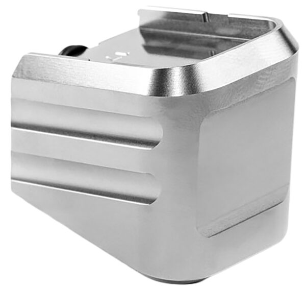 Cross Armory CRG+0MEG19SV Magazine Extension  Fits Glock 19/23/32 Gen 1-5 Silver Aluminum