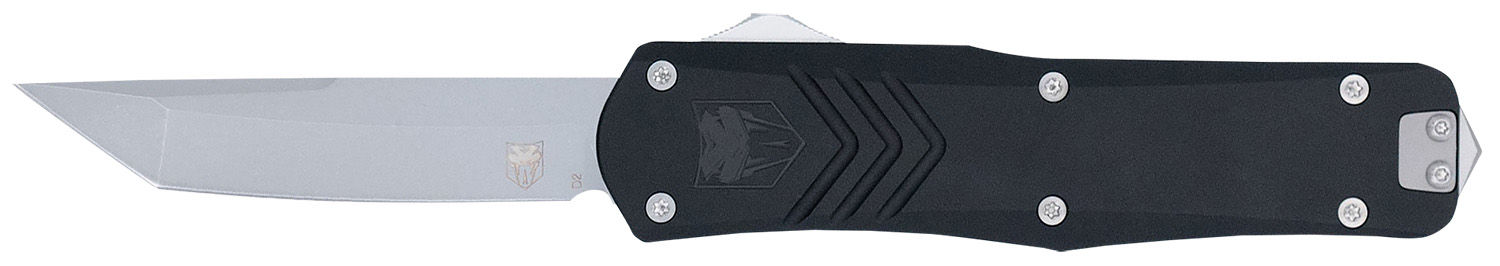 CobraTec Knives MBLKFSXGEN3TNS FS-X Gen III Medium 3" OTF Tanto Plain Stonewashed D2 Steel Blade, 4.68" Aluminum Handle