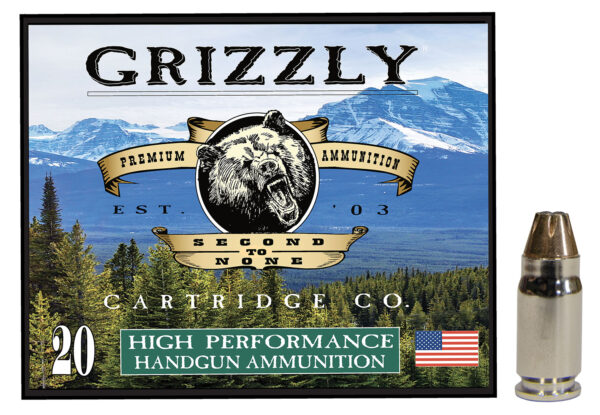 Grizzly Ammo GC357S2   357Sig 90gr Jacketed Hollow Point 20 Per Box/10 Case
