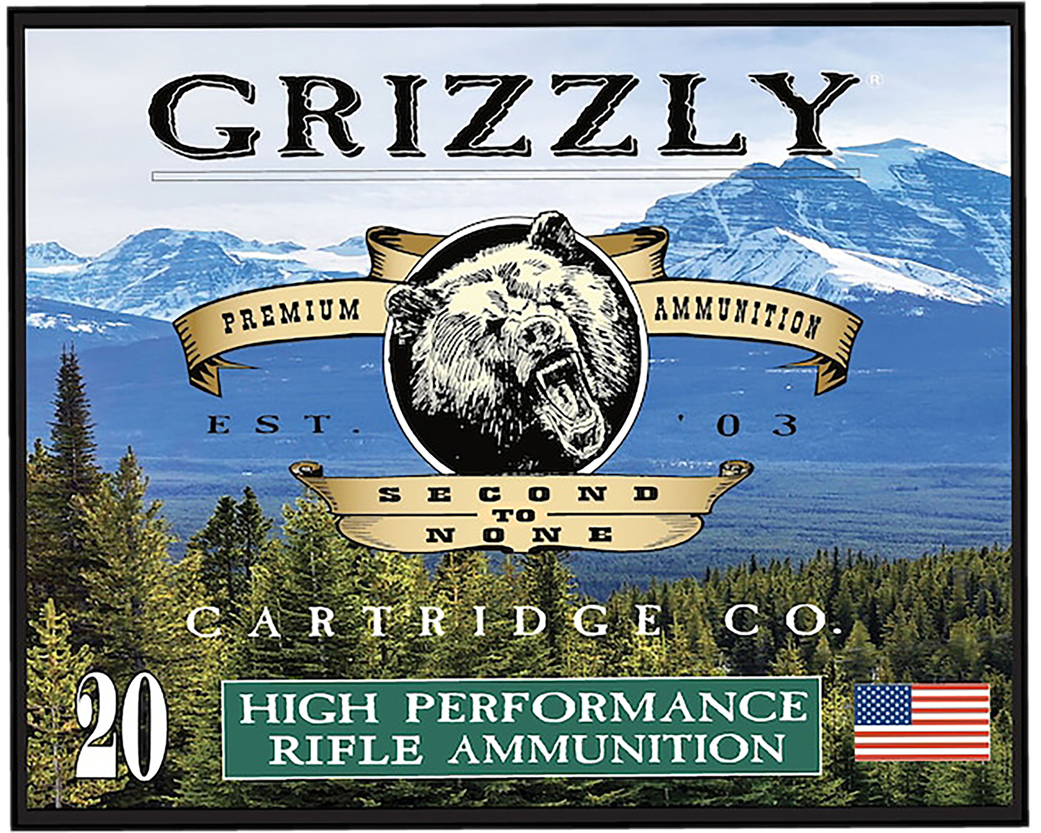 Grizzly Ammo GC357S3   357Sig 125gr Full Metal Jacket Flat Point 20 Per Box/10 Case