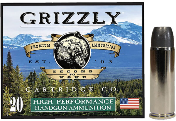 Grizzly Ammo GC45C+P14   45Colt+P 335gr Wide Long Nose Gas Check 20 Per Box/10 Case