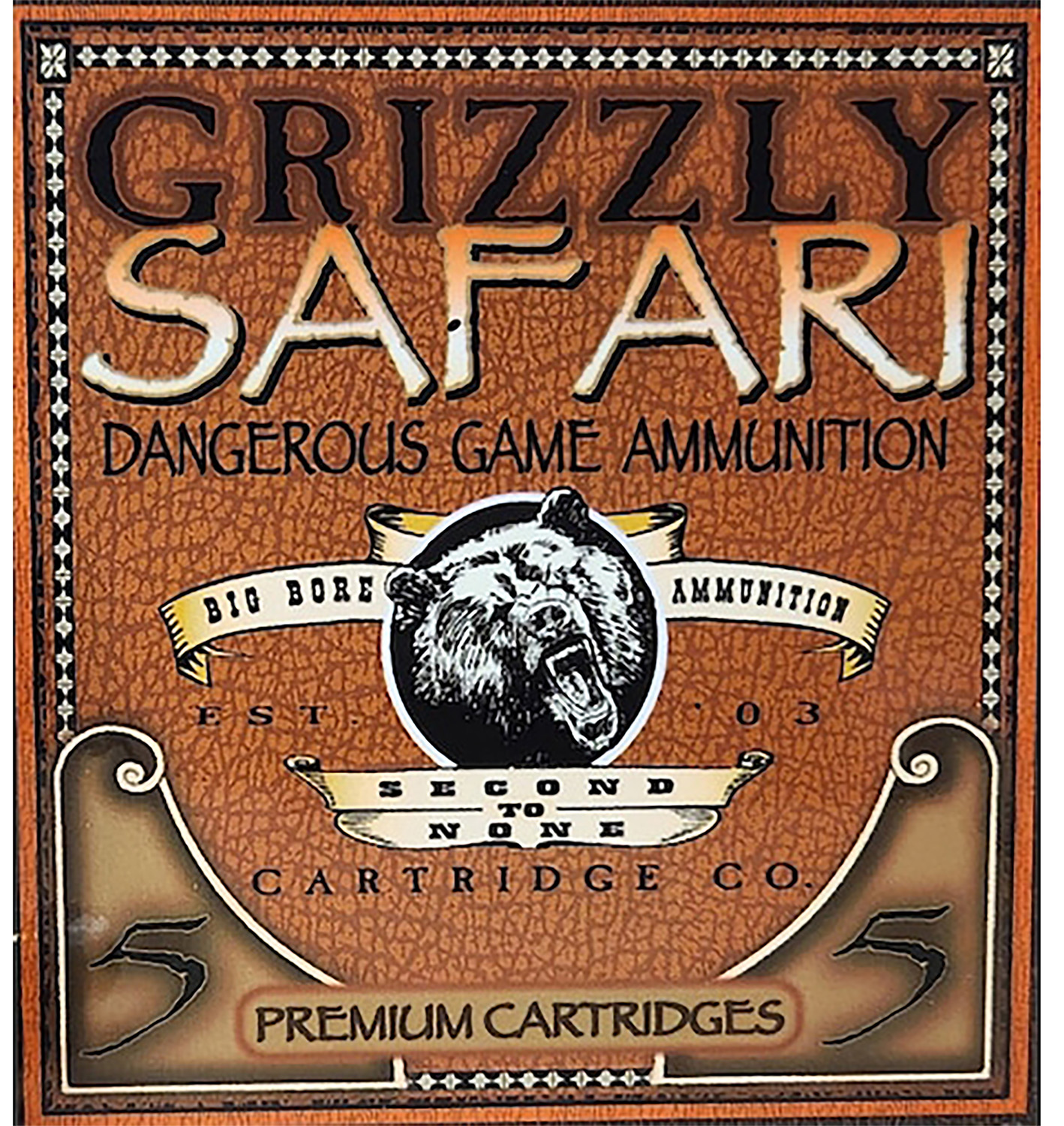 Grizzly Ammo GC458WM5 458WinMag 500gr Solid Brass 5 Per Box/10 Case