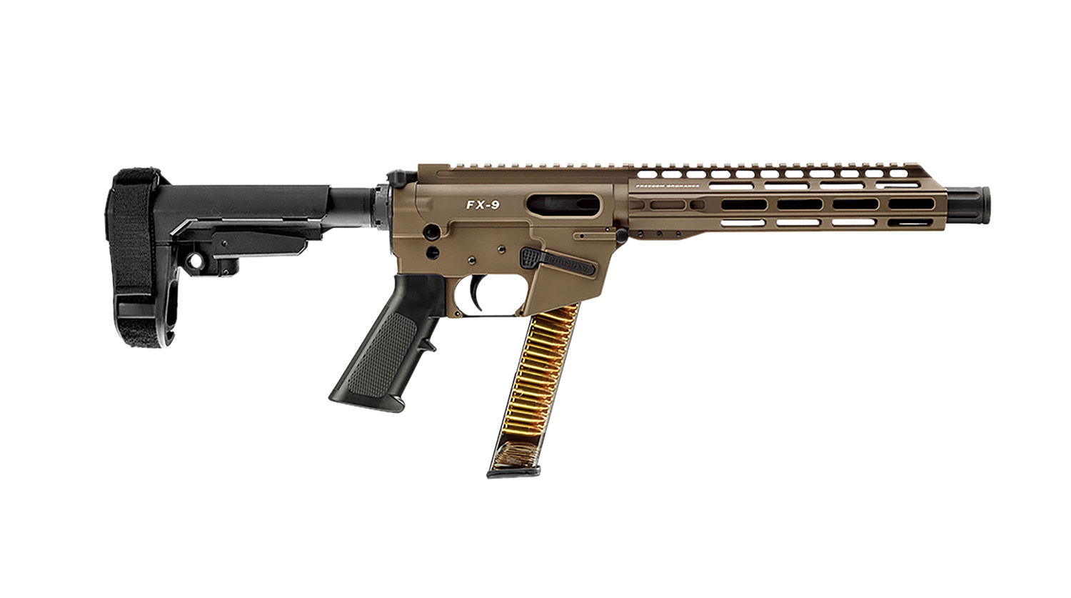 FREEDOM ORDNANCE FX9P10S-FDE FX9P  9mm Luger 31+1 10" Flat Dark Earth