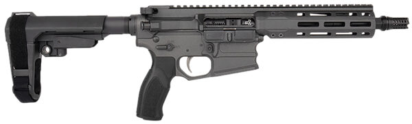 Cobalt Kinetics CKPROLITE30075CHARCOAL Pro Lite  300 Blackout 30+1 7.50" Black Melonite Barrel, Charcoal Aluminum Receiver w/Picatinny Rail, Black Polymer SB Tactical SBA3 Brace, Black Polymer Grip