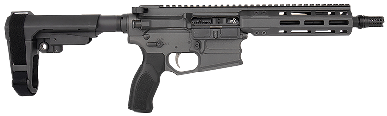 Cobalt Kinetics CKPROLITE30075CHARCOAL Pro Lite  300 Blackout 30+1 7.50" Black Melonite Barrel, Charcoal Aluminum Receiver w/Picatinny Rail, Black Polymer SB Tactical SBA3 Brace, Black Polymer Grip