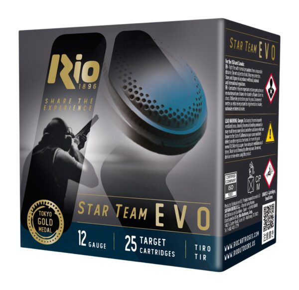 Rio Ammunition ST3275 Star Team EVO  12Gauge 2.75" 1 1/8oz 7.5Shot 25 Per Box/10 Case