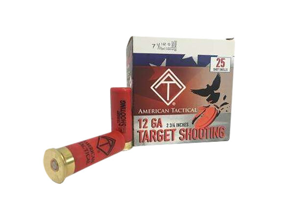 ATI ATIACL12T75 Target Load  12Gauge 2.75" 1oz 7.5Shot 25 Per Box/10 Case