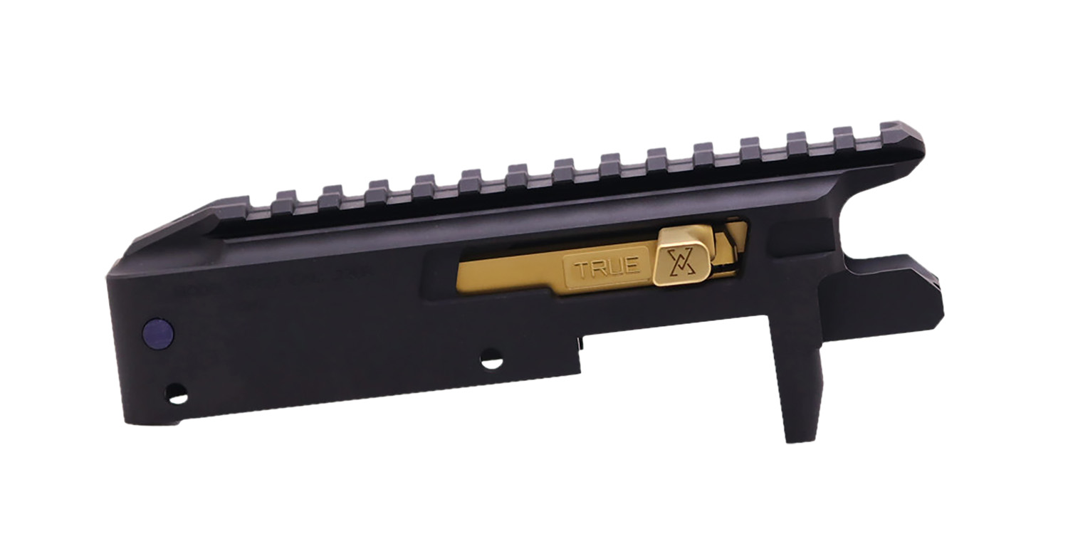 True Precision Inc TP1022CMPRCBLG TP/22 Receiver Set Aluminum Black Anodized Receiver/ Gold Bolt