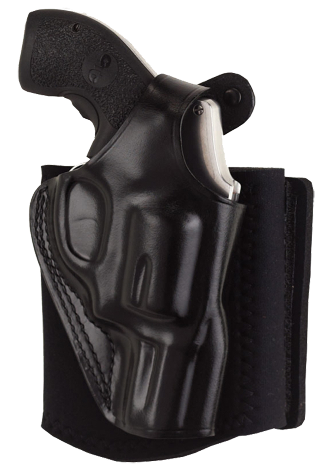 Galco AG600RB Ankle Glove  Fits Ankles up to 13" Black Leather Hook & Loop Compatible w/ Sig P365/P365 SAS/Glock 42 Right Hand