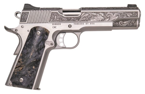 Cnc Firearms CNCWILDLIFE45 Kimber 1911 Wildlife Sports South Exclusive 45 ACP 7+1 5" Burled Maple Wood Grip