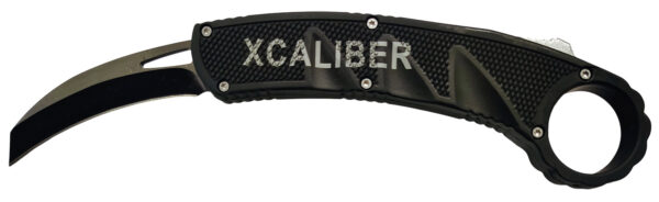 Xcaliber Knife Company  Karambit  3" OTF Reverse Tanto Plain Black 440C SS Blade, 5.75" Aluminum Handle