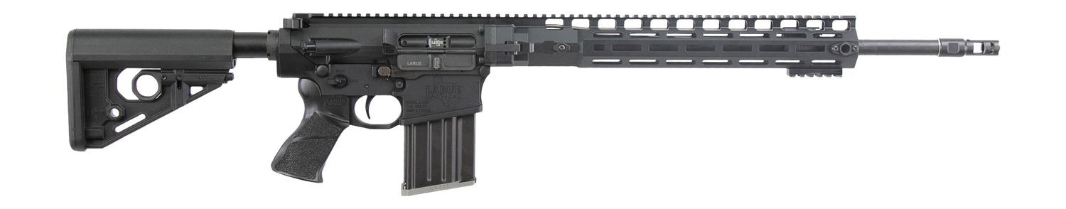 Larue Tactical LTMRGGA308W145 LT10  308 Win 20+1 14.50" Black Threaded Barrel, Black Aluminum Receiver w/Picatinny Rail, M-LOK Handguard, Larue R.A.T Black Polymer Stock, A-PEG Grip