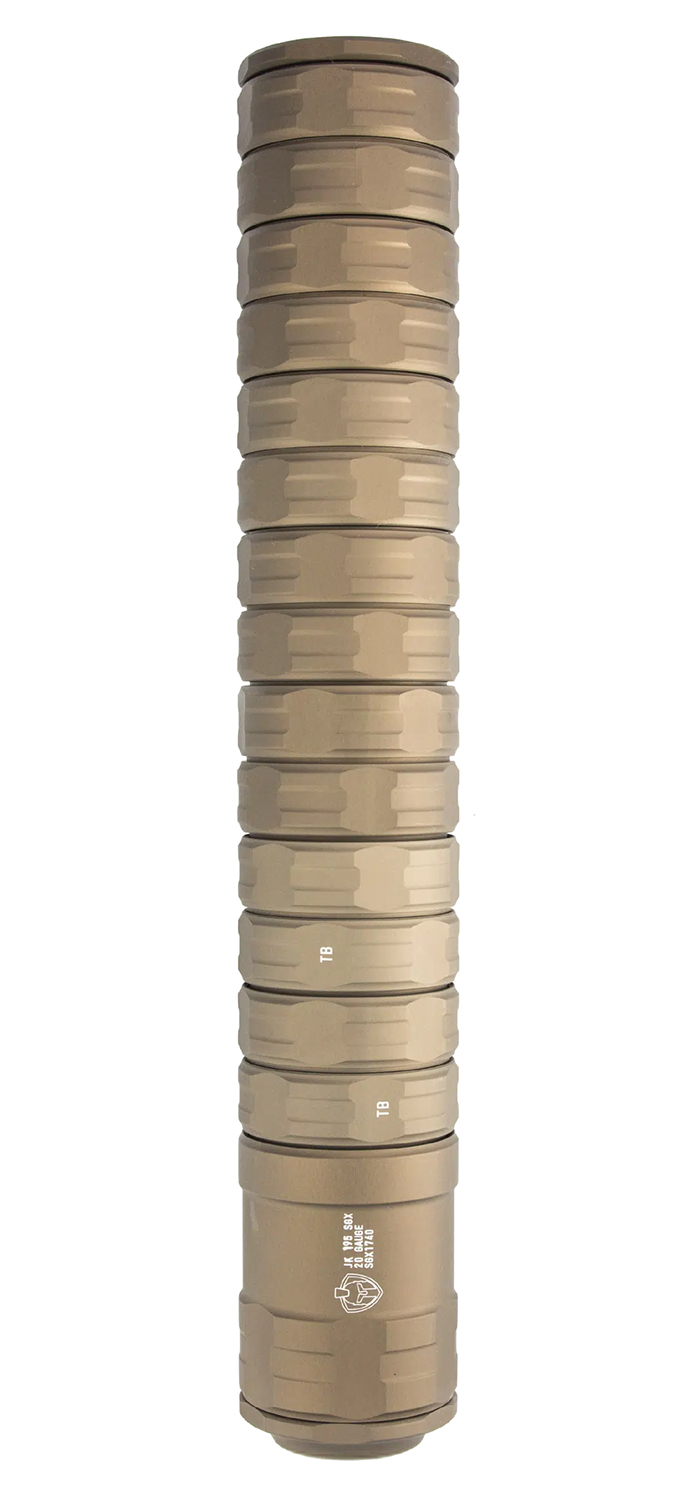 JK Armament SGX 195 20 Gauge Shotgun Suppressor – Flat Dark Earth