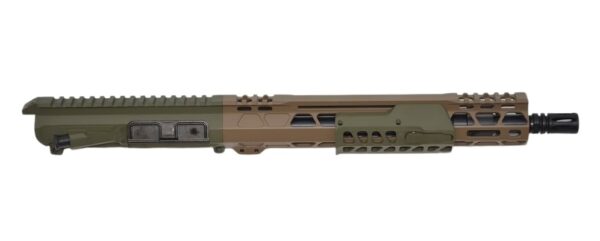 Bilson Arms P7UFSFG10R1 BA-15FCP  338 ARC 10+1 12.50" Threaded Barrel, Flat Dark Earth/Sniper Green Cerakote Aluminum Receiver w/Picatinny Rail, M-LOK Handguard