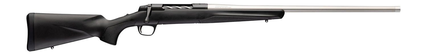 Browning 036115299 X-Bolt 2 Special LR Full Size 6.8 Western 3+1 24" Matte Stainless Threaded Barrel, Matte Stainless Steel Drilled & Tapped Receiver, Black Adj Comb & LOP Synthetic Stock Right Hand