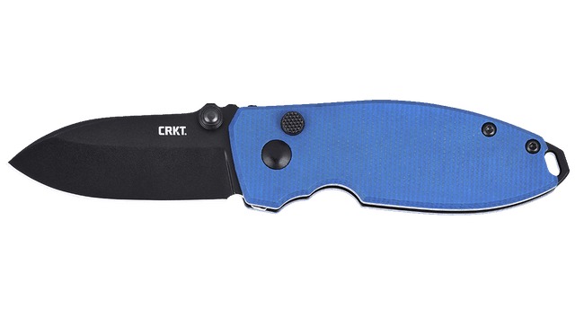 CRKT 2474BDC  SQUID        BUTTON LOCK  2.27 BLUE