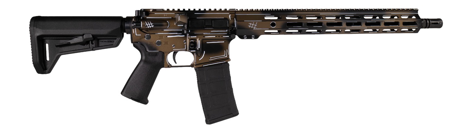 Shark Coast Tactical SCC101969ABRZCC Anime-15 *CA Compliant 5.56 NATO 10+1 16" Black Melonite Threaded Barrel, Aluminum Receiver w/Picatinny Rail, M-LOK Handguard, Magpul MOE SL Black Polymer Stock, M