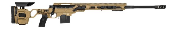 Cadex Inc CDX30LITE30824BR20I2F1 CDX-30 Lite 308 Win 10+1 24" Black DLC Fluted Threaded Barrel, Hybrid Tan Cerakote Receiver w/Picatinny Rail, M-LOK Handguard, Adjustable Folding Hybrid Tan Buttstock,