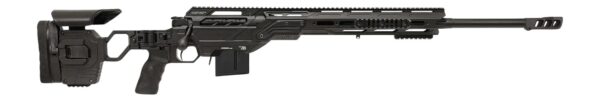 Cadex Inc CDXMCKRKN33827BR30I2D3 CDX-MC Kraken 338 Lapua Mag 5+1 27" Black DLC Match Grade Threaded Barrel, Black DLC Receiver w/Picatinny Rail, M-LOK Handguard, Black Adjustable Folding Buttstock, Bl