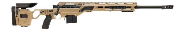 Cadex Inc CDXMCKRKN33827BR30I2D3 CDX-MC Kraken 338 Lapua Mag 5+1 27" Black DLC Match Grade Threaded Barrel, Hybrid Tan Receiver w/Picatinny Rail, M-LOK Handguard, Hybrid Tan Adjustable Folding Buttsto