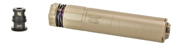 Griffin Armament Dual-Lok 7 7.62mm Suppressor 5/8x24 Flat Dark Earth