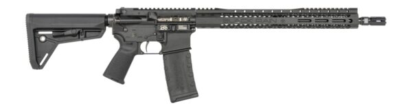 Black Rain Ordnance SSP300BLKABLK SSP  300 Blackout 30+1 16" Black Nitride Threaded Barrel, Black Armor Cerakote Aluminum Receiver w/Picatinny Rail, Magpul MOE SL Black Polymer Stock, Black Magpul Gri