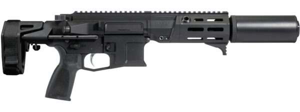 Maxim Defense MXM47847 PDX SD 300 Blackout 20+1 5.50" Black Integrated Suppressor Barrel, Black DLC Aluminum Receiver w/Picatinny Rail, M-Slot Handguard, Black Polymer Maxim CQB Brace, Polymer Grip