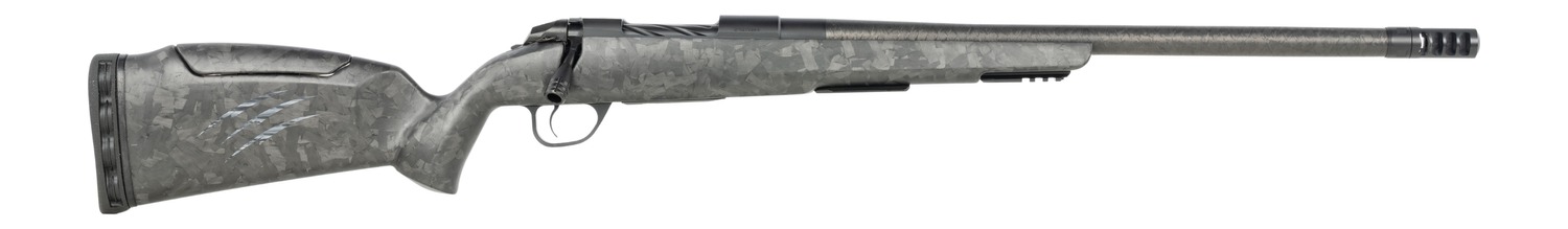 Fierce Firearms  CT Rage LR Full Size 6.5 PRC 4+1 22" Carbon Fiber Match Grade Threaded Barrel, Black Cerakote Titanium Drilled & Tapped Receiver, Picatinny Rail Forend, Carbon Matrix Push Button Adj