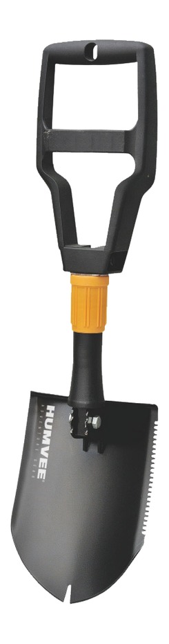CAMP HMV-SHOVEL02 HUMVEE FOLD SHOVEL SAWTOOTH BLK