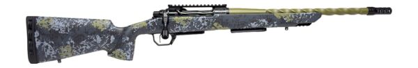 Horizon Firearms HRF-VE2-65PR-22R Venatic 2 6.5 PRC 22" Sage Green Spiral Fluted Threaded Barrel, Black DLC Receiver w/Picatinny Rail, Arca Rail Forend, Artic Moss Iota EKO X Carbon Fiber Stock