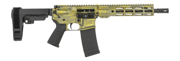 Shark Coast Tactical SCC07039BAZJ-P Anime-15 Bazooka Joe 5.56 NATO 30+1 10.50" Black Nitride Threaded Barrel, Aluminum Receiver w/Picatinny Rail, M-LOK Handguard, Polymer SB Tactical SBA3 Brace, Polym