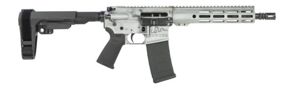 Shark Coast Tactical SCC07411LOD-P Liberty Or Death  5.56 NATO 30+1 10.50" Black Nitride Threaded Barrel, Laser Engraved Aluminum Receiver w/Picatinny Rail, M-LOK Handguard, Polymer SB Tactical SBA3 B