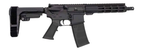 Andro Corp Industries 30010HB ACI-15 Halo 300 Blackout 30+1 10" Black Nitride Threaded Barrel, Black Anodized Aluminum Receiver w/Picatinny Rail, M-LOK Handguard, Black Polymer SBA3 Pistol Brace, A2 G