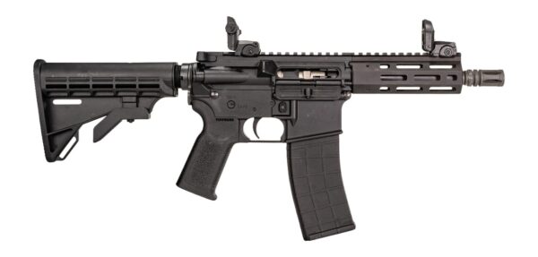 Tippmann Arms A101175 M4-22 Micro Elite SBR 22 LR 25+1 7" Black Parkerized Threaded Barrel, Matte Black Aluminum Receiver w/Picatinny Rail, M-LOK Handguard, Black Adjustable Polymer Stock, Black Gen2