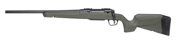Savage Arms Axis II 243 Win 20" Threaded Barrel Bolt-Action Rifle with OD Green Synthetic Stock – Left Hand