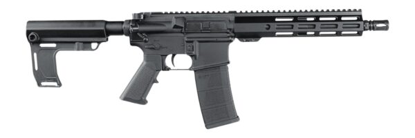 Andro Corp Industries 30010HBMPS ACI-15 Halo 300 Blackout 30+1 10" Black Nitride Threaded Barrel, Black Anodized Aluminum Receiver w/Picatinny Rail, M-LOK Handguard, Black Polymer SBA3 Pistol Brace, A